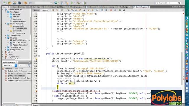 Lập trình Java Web Video 17 Đọc dữ liệu từ MySQL, không dùng Servlet смотреть онлайн