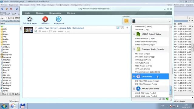 Video har qanday format videoni (mp4 avi mkv ) mp3 qilish Any video converter o`rnatish 2022 смотреть онлайн