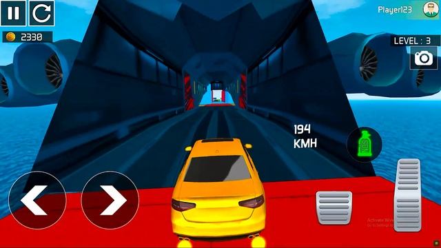 Impossible Car Stunt Tracks 3D Simulator New Unlocked Sport Car Driving Android GamePlay смотреть онлайн