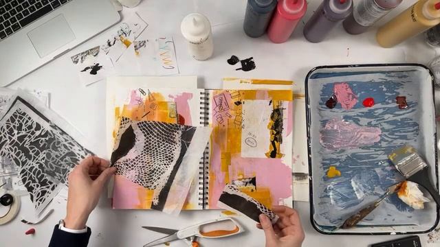 Sketchbook Session LIVE (replay) - January 12, 2023 #abstractart #mixedmedia #collage #arttutorial смотреть онлайн