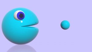 Колобок кушает весёлые разноцветные звёздочки, обучая малышей цветам