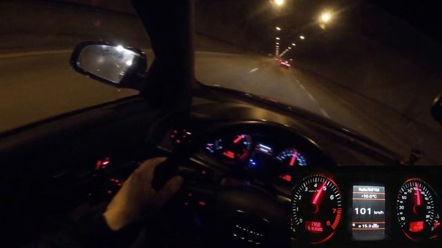 Audi A6 C6 2.4 V6 Quattro Driving In The Night - POV Test
