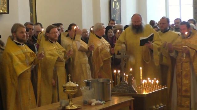 Соборная панихида по отцу Сергию Гарклавсу 25 октября 2015 года в Тихвинском Успенском монастыре. смотреть онлайн