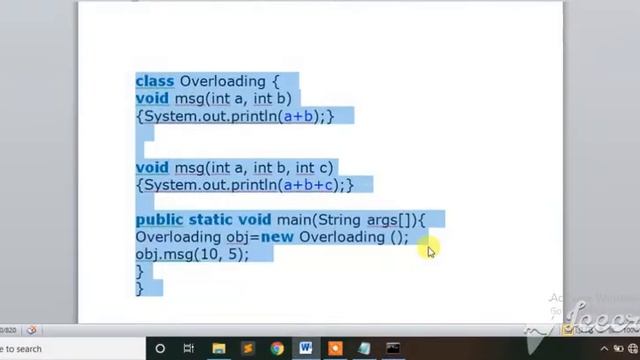Difference Between Method Overloading & Overriding Program in java (Part-9) ||In Hindi смотреть онлайн