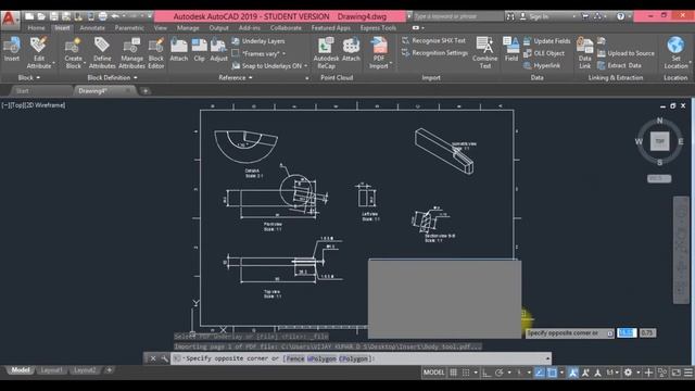 AutoCAD | How to Insert PDF | PDF to Dwg or Dxf смотреть онлайн