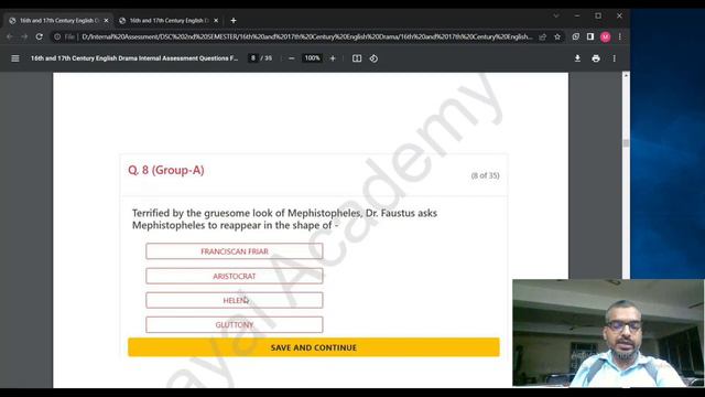 2nd Sem 16th & 17th Century English Drama SOLVED INTERNAL ASSESSMENT QUESTIONS PART B смотреть онлайн