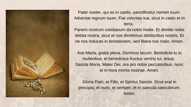 Sanctum Rosarium. Трансляция Розария на латинском языке. смотреть онлайн