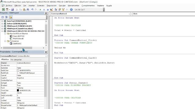 COMO PROGRAMAR EL BOTÓN DE REGISTRAR- EXCEL-VBA смотреть онлайн