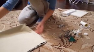 DIY: Чехол на табуретку (стул) своими руками, как сшить чехол МАСТЕР КЛАСС