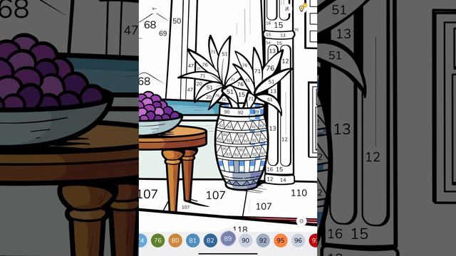 Zen Color Paint By Numbers App Colour With Me Egyptian Palace #ancient #coloring #relaxing #video