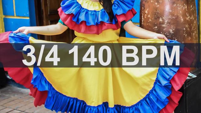 🔴 140 BPM 3/4 Bambuco Drums Metronome смотреть онлайн