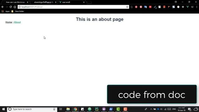 Vue js FullPage Scroll смотреть онлайн