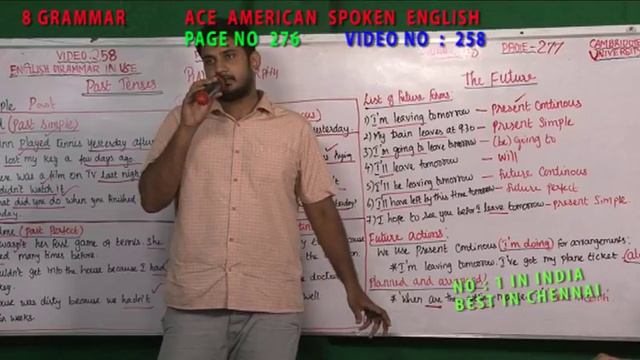 8 GRAMMAR VIDEO NO 258 - PRESENT AND PAST TENSES смотреть онлайн