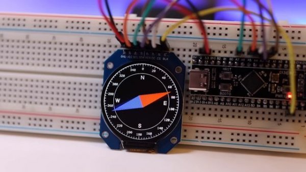 Круглый IPS-дисплей на контроллере GC9A01