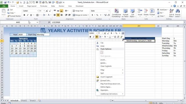 Learn How To Create This Yearly Activity Scheduler In Excel [FREE Download Inside] смотреть онлайн