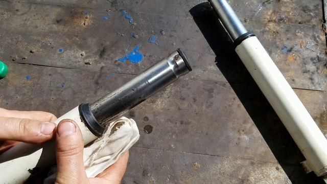 Ремонт вилки на скутере Honda Dio