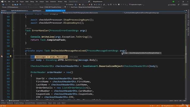 Интернет магазин на Микро Сервисах в ASP.NET, проверка работы Сервиса Заказов смотреть онлайн