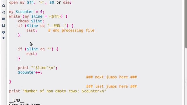 Beginner Perl Maven tutorial: 5.7 - loop controls next last смотреть онлайн