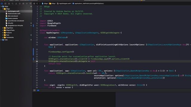 Swift Firebase Google Login Tutorial смотреть онлайн