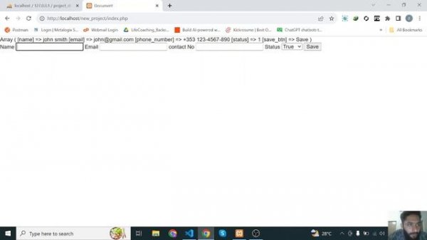 Insert data into MYSQL Database using php and HTML Form  #php #html #mysql
