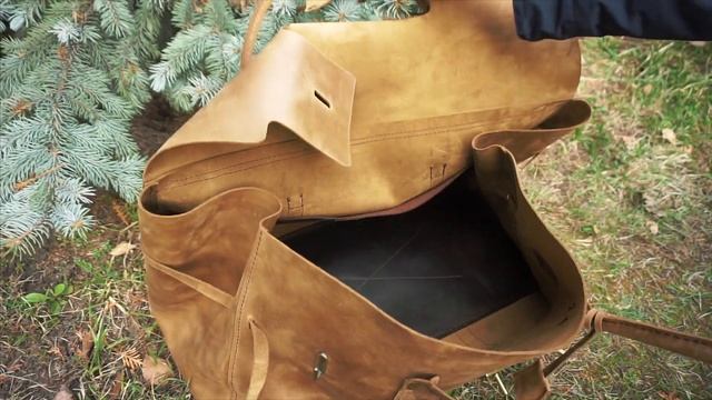 Большая кожаная дорожная сумка. Ручная работа. | Large Leather Travel Bag. Handwork.