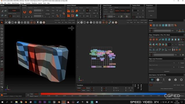 РАЗВЕРТКА (UNWRAP) УРАЛ-4320 В RIZOMUV ДЛЯ SUBSTANCE PAINTER смотреть онлайн