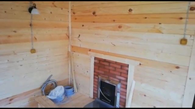 Баня из профилированного бруса 4х6 под ключ в Санкт - Петербурге от СК Доминика смотреть онлайн