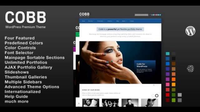 Preview Cobb WordPress Portfolio theme Creative смотреть онлайн