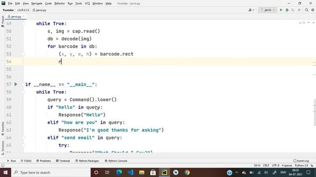 [Part-3] ? How To Scan QR Code Using Jarvis AI In Python | J.A.R.V.I.S смотреть онлайн