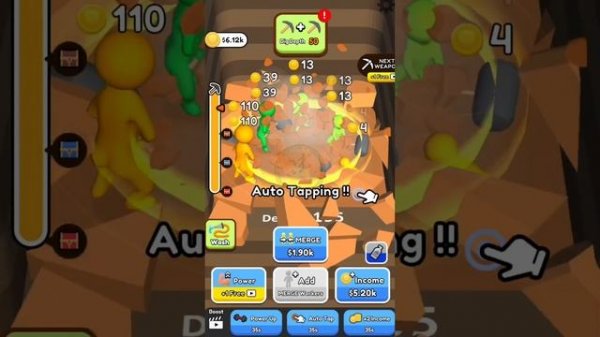 Dig Dig ASMR - Gameplay Stickman Dig Deep Idle #DAY1 (iOS, Android)