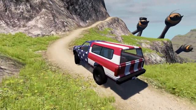 Offroad Car Jump In Quarry With Beholder - Beamng Drive Game смотреть онлайн
