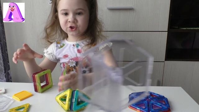 Магнитный конструктор Magnetic BLOCKS распаковка смотреть онлайн