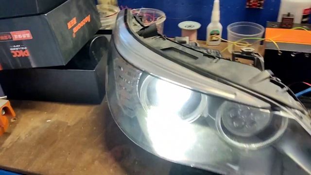 Переделка фар BMW E60 рестайлинг