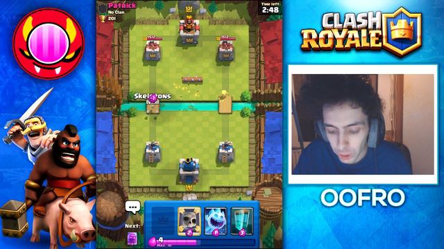 SKELETON EVOLUTION TROLLING ARENA 1 IN CLASH ROYALE | FUNNY MOMENTS! смотреть онлайн