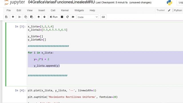 09 Gráfica de Varias Funciones Lineales con Matplotlib | Gráficas en 2D/3D con Python смотреть онлайн