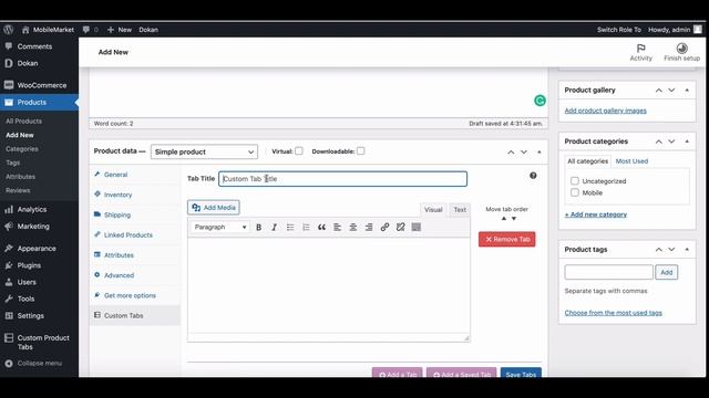 How to Add Custom Tab in WooCommerce Product Page смотреть онлайн