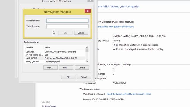 Java Setting JAVA_HOME смотреть онлайн