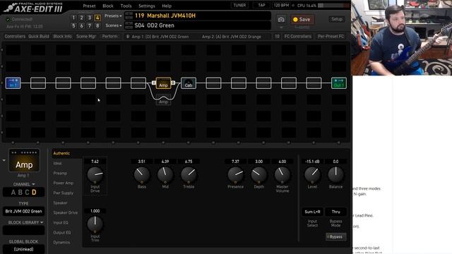 Amps of the Axe Fx III: Marshall JVM410H смотреть онлайн