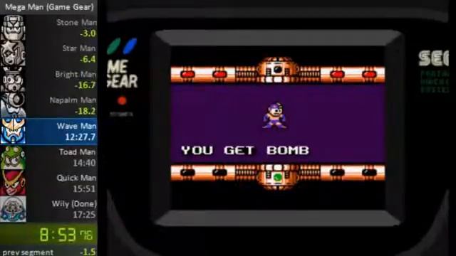 Mega Man (Game Gear) Speedrun in 16:19 смотреть онлайн