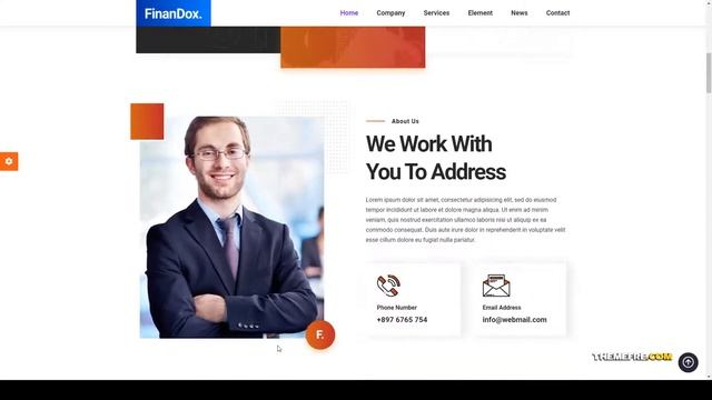 FinanDox - Business Consulting WordPress Theme coaches mentors Website Builder смотреть онлайн
