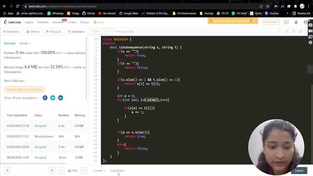 Is Subsequence | Leetcode 392 | Hashmap | Binary Search | Day-2 смотреть онлайн