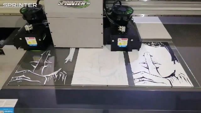 Sprinter UV printer installation in customer side смотреть онлайн