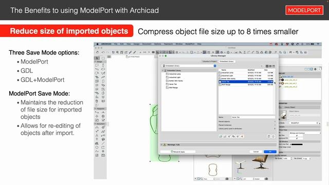 ModelPort 3.0 - Edit & Manage Imported Archicad Objects смотреть онлайн
