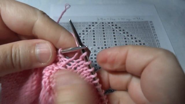 вязание ажурного ромба спицами смотреть онлайн
