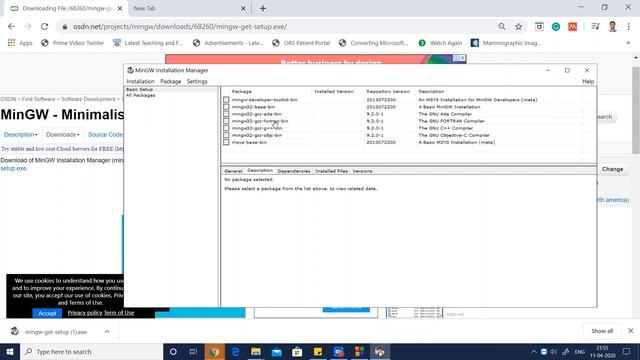 Installing MinGW Compiler for CodeBlocks смотреть онлайн