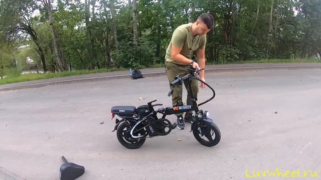 Электровелосипед Wenbo mini - ПОКОРИТЕЛЬ ГОРОДОВ! Обзор, тест-драйв, замер максималки, разбор. смотреть онлайн
