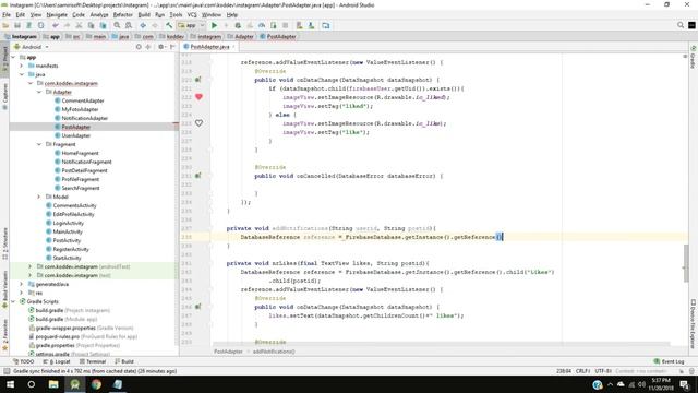 INSTAGRAM App with Firebase - Part 18 - Notifications Fragment (2/2) - Android Studio Tutorial смотреть онлайн