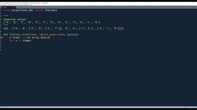 How to flatten a nested list in Python смотреть онлайн