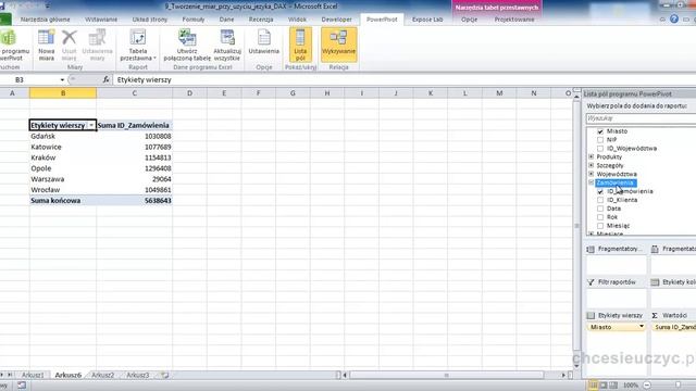 Kurs Excel - Power Pivot [lekcja9] Tworzenie miar przy uzyciu jezyka DAX смотреть онлайн