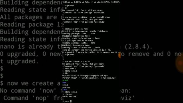 How to run C,C++ and Python on Android using termux смотреть онлайн